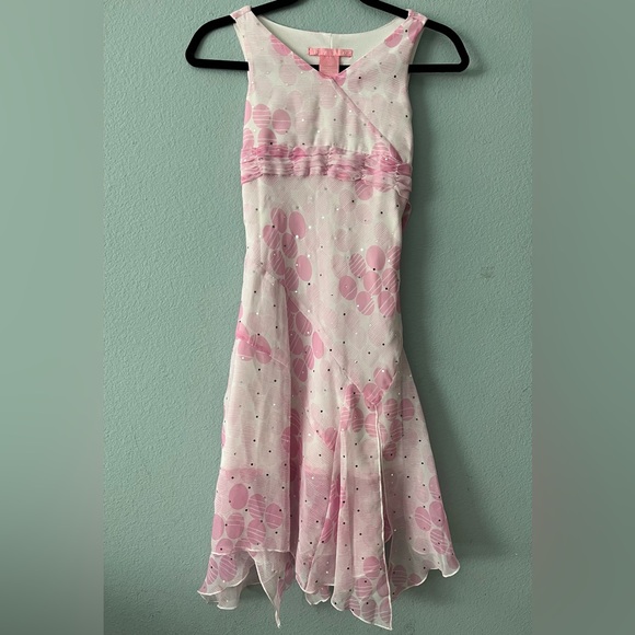 ❤️ Hype Girl’s Pink Print Sparkle Dress; Size 10 - Picture 1 of 3